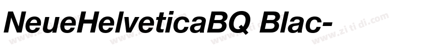 NeueHelveticaBQ Blac字体转换